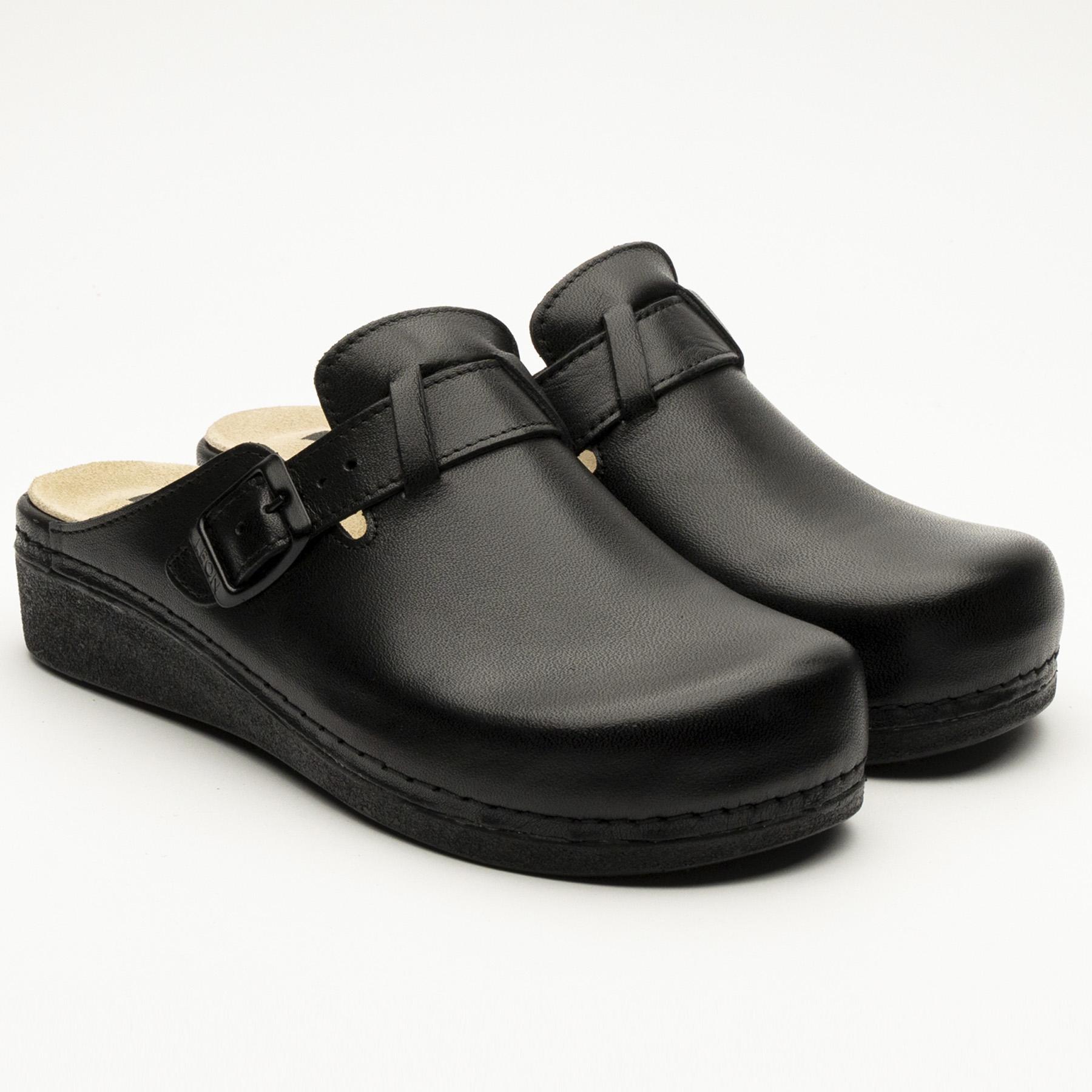 Сабо женские кожаные Leon Aurora Nora I р. 41 Черный