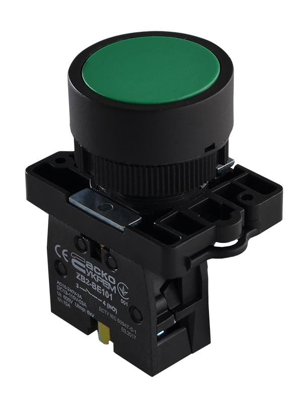 Кнопка управления АСКО-Укрем LAY5-EA31 1NO 22 мм Зеленый (A0140010185)