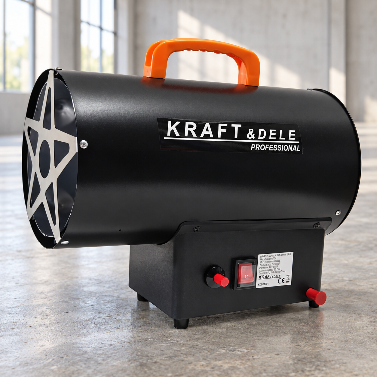 Пушка тепловая газовая Kraft&Dele KD11704 25 кВт 320 м³/ч на пропан-бутане LPG