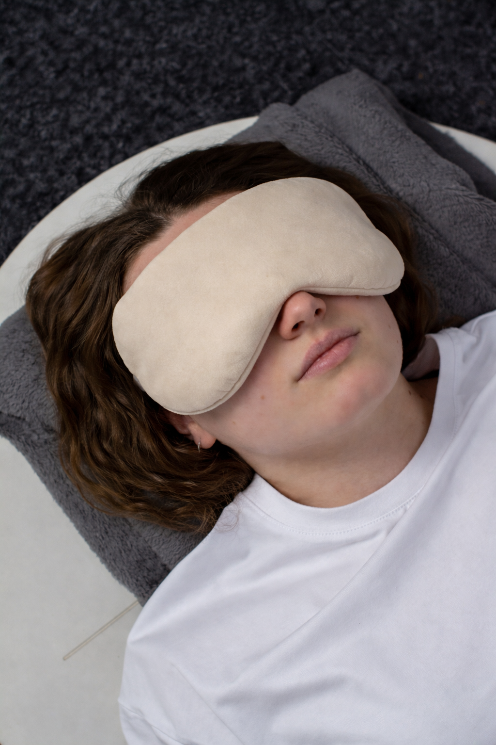 Подушка на очі для медитації з наповненням льону та лаванди (ПДМ2)