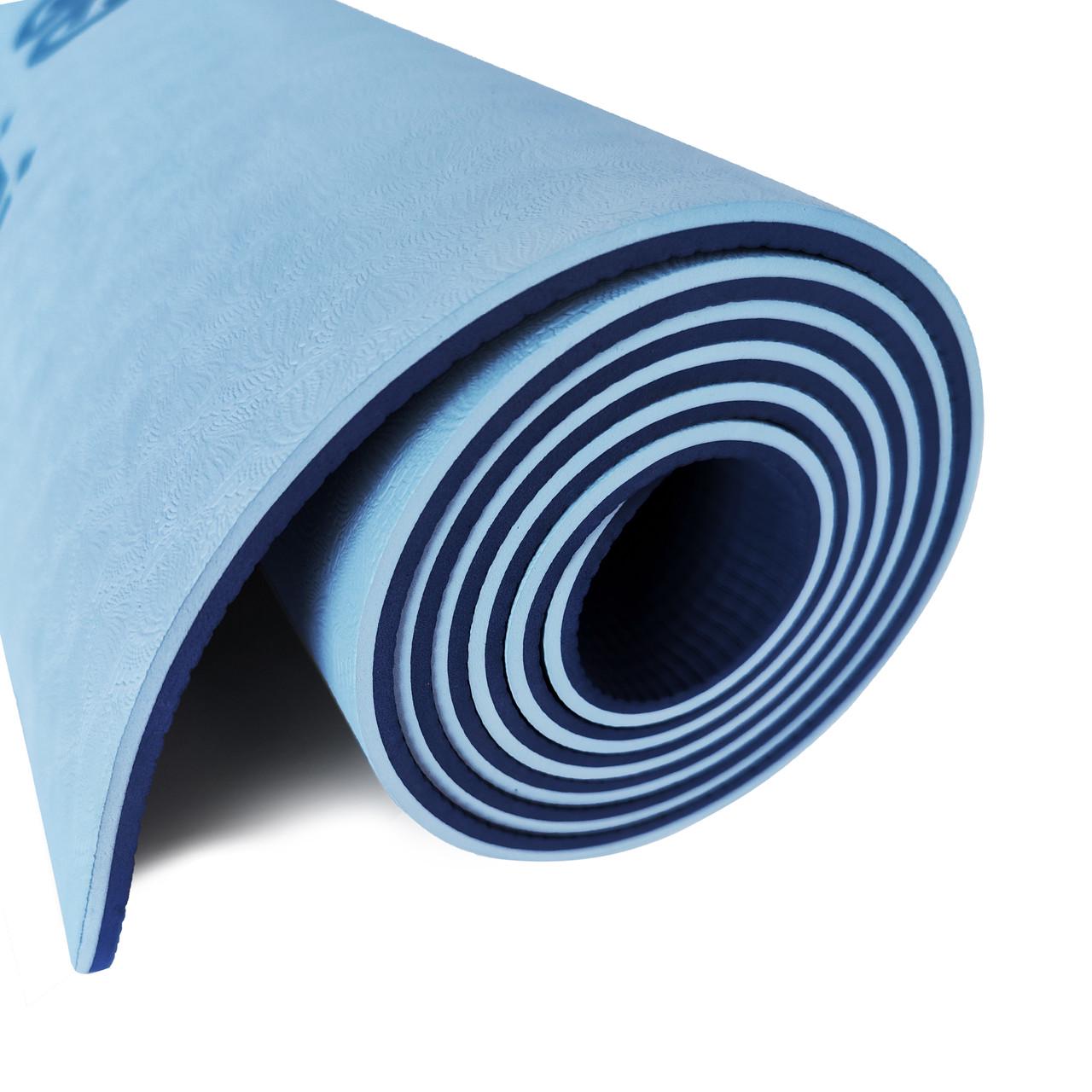 Коврик для фитнеса и йоги Gemini Pro GE-6LDBL TPE/TC 6 мм (2012936392) - фото 2 Коврик для фитнеса и йоги Gemini Pro GE-6LDBL TPE/TC 6 мм (2012936392) - фото 2