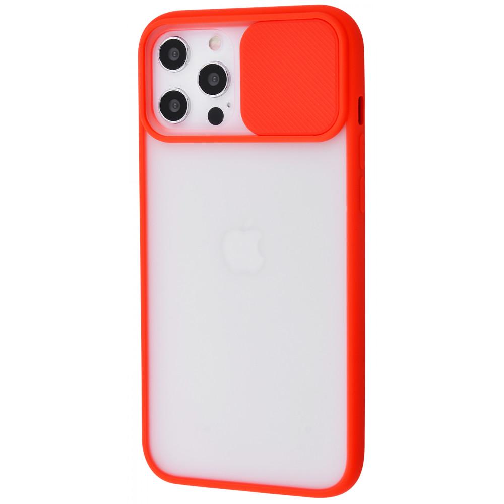 Чехол PRC Camera Protect Matte case PC/TPU для iPhone 12 Pro Max Red