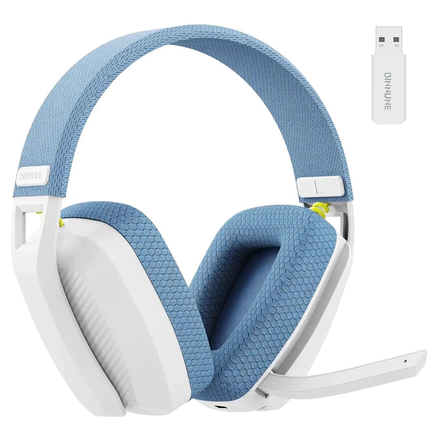 Наушники игровые беспроводные BINNUNE BW06 2.4G/Bluetooth 5.3 Синий (1577)