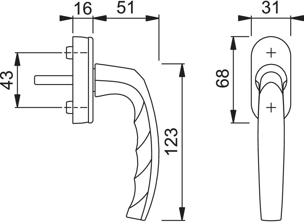 Ручка Hoppe Atlanta Atlanta Secustik F1 Срібло - фото 2 Ручка Hoppe Atlanta Atlanta Secustik F1 Срібло - фото 2