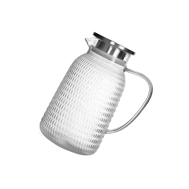 Кувшин стеклянный Edenberg с крышкой 1,8 л (EB-19587) - фото 2