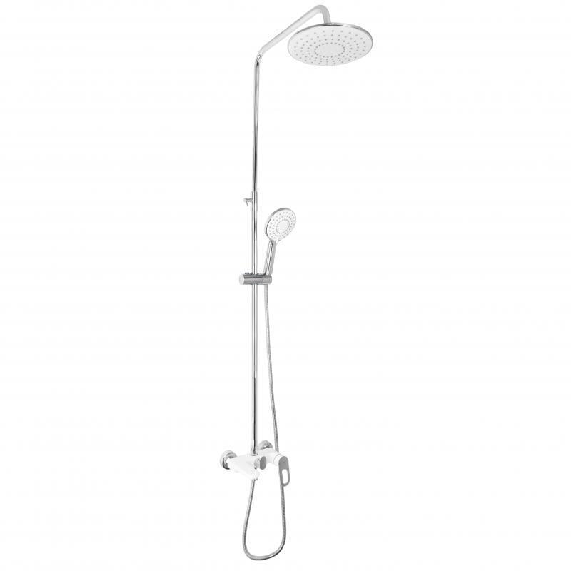 Душевая система универсальная Lidz Latwa 1030 на 3 потребителя с изливом White (LDLAT1030WHI45427)