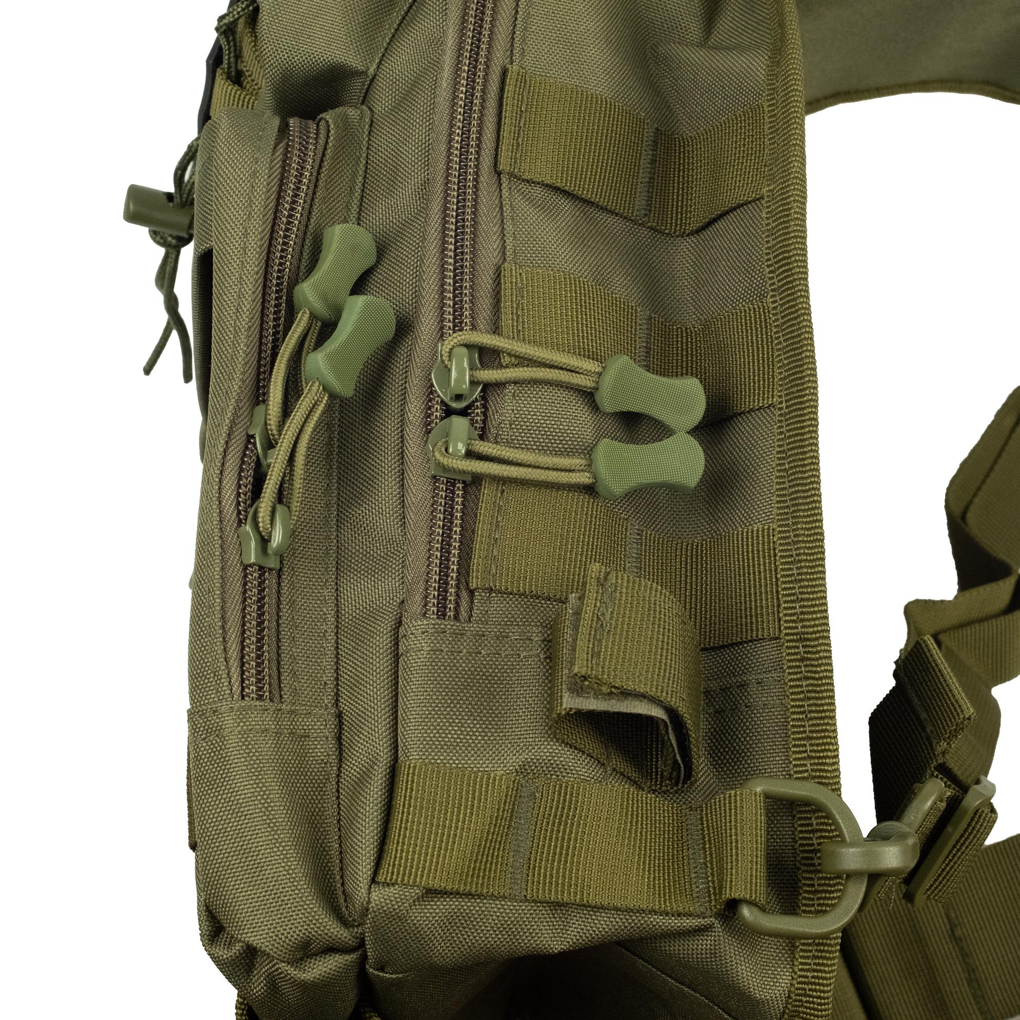 Сумка через плече Tribe Sling Pack 6,5 л Оливковий (T-IE-0003-olive) - фото 11