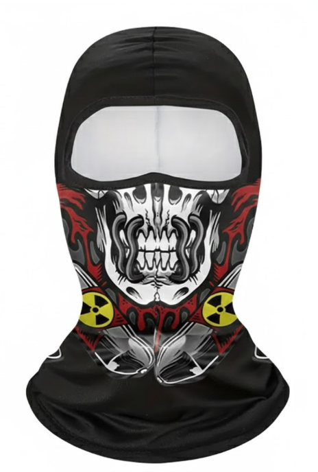Балаклава летняя с принтом Skull Nuclear (2871624379)