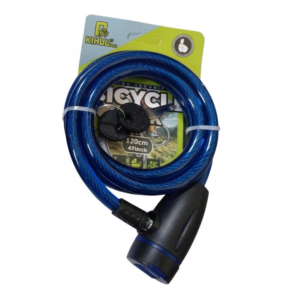 Замок велосипедний тросовий Kihuu Lock 187 1x120 см Blue (30167284)