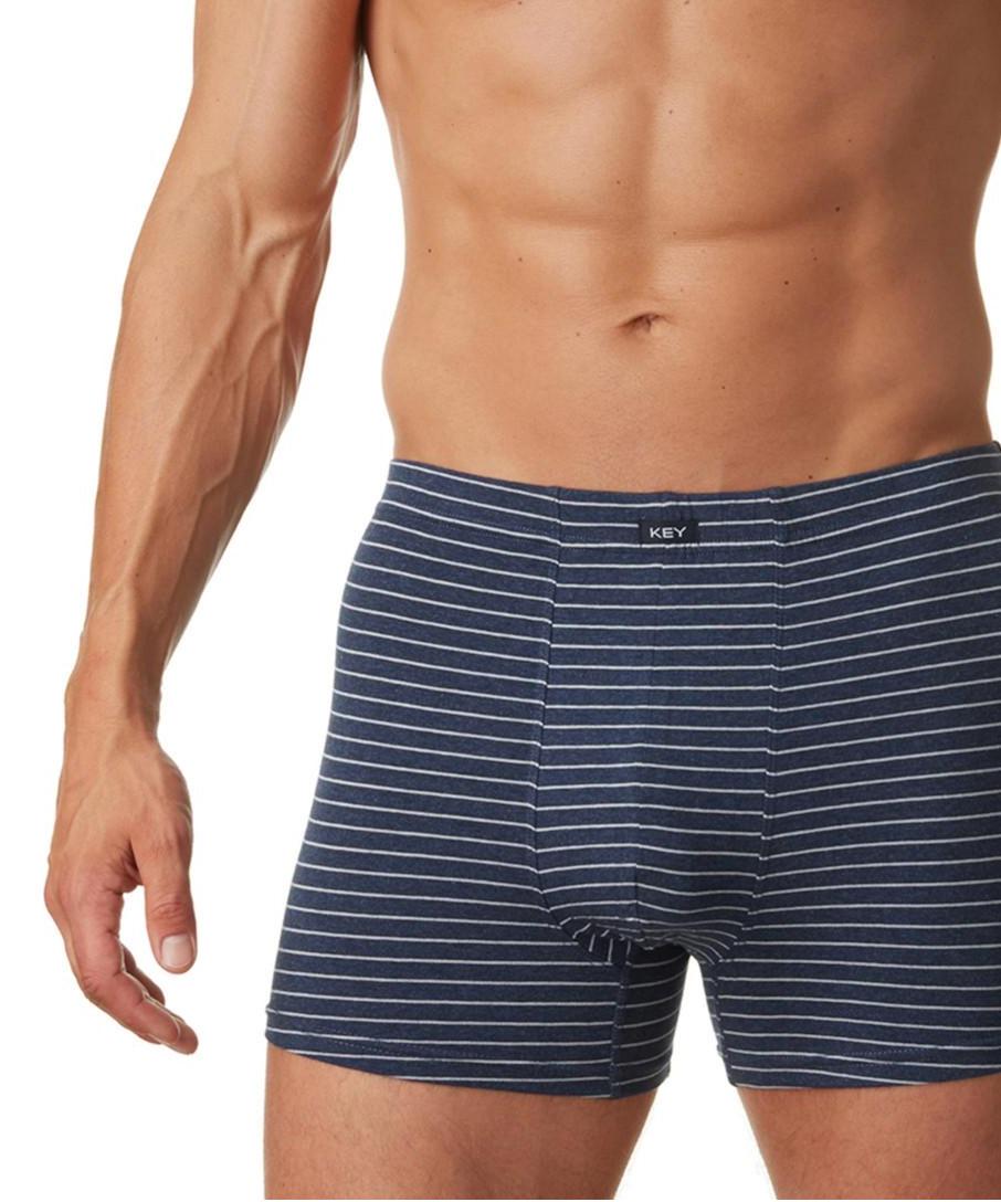 Труси боксери Key р. 56/3XL Синій (76406)