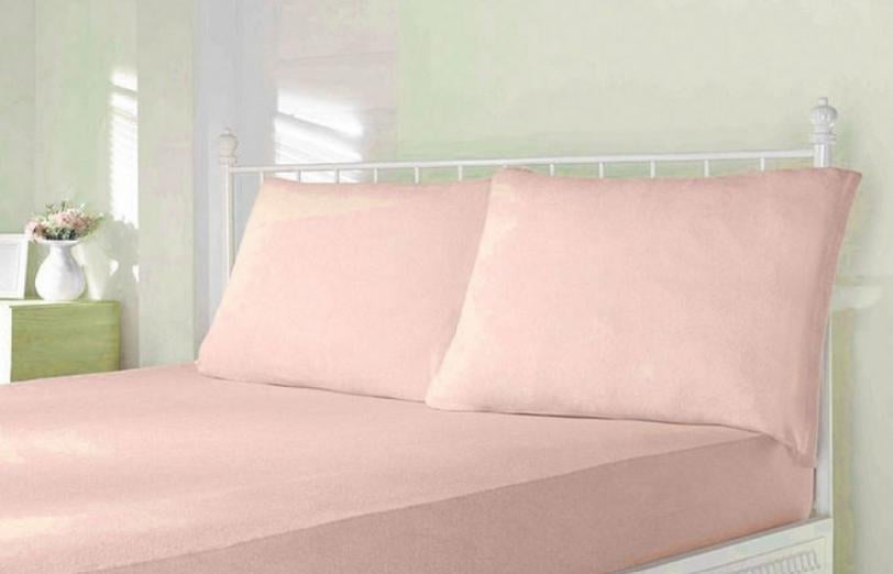 Простынь Maison D'or трикотажная на резинке 180x200 см с наволочками 2 шт. 50x70 см Apricot (2000022265625) - фото 2 Простынь Maison D'or трикотажная на резинке 180x200 см с наволочками 2 шт. 50x70 см Apricot (2000022265625) - фото 2