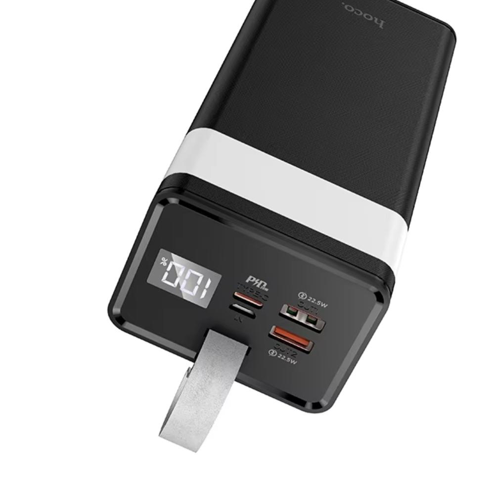 Повербанк с быстрой зарядкой Hoco J86 40000 mAh 22,5W USB Type-C micro USB Черный (120.1663) - фото 2