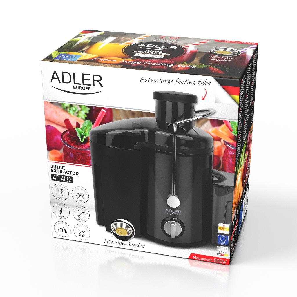 Соковитискач Adler 800 W Чорний (AD4132) - фото 4
