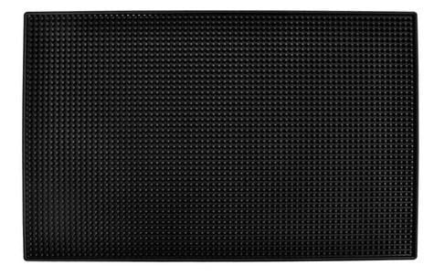 Коврик силиконовый для сушки посуды с противоскользящей поверхностью Черный - фото 1