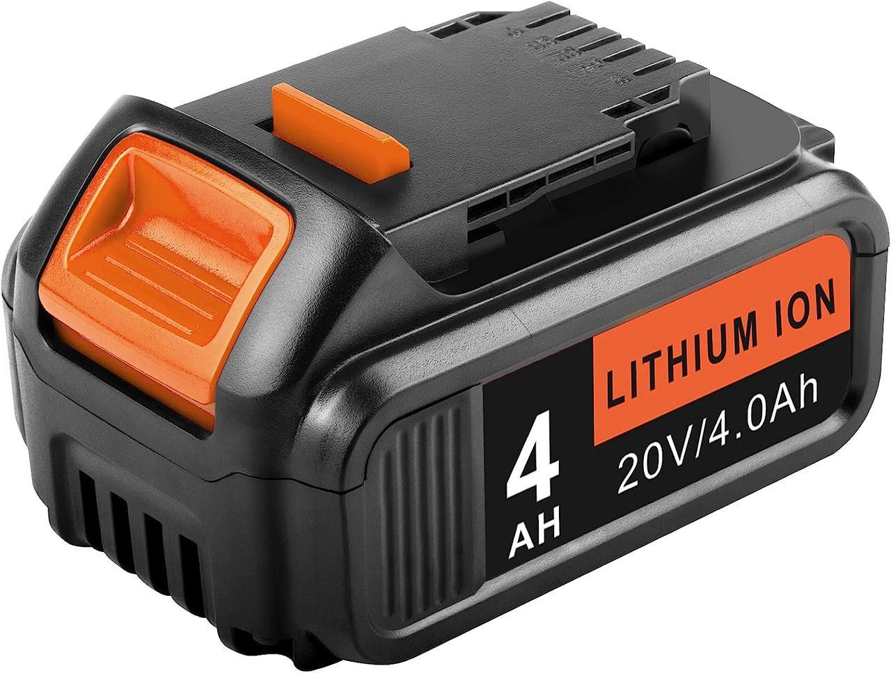 Батарея литиевая LabTEC DCB204 20 В 4000 мАч совместима с батареей Dewalt 20 В