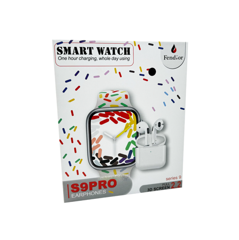 Набір смарт-годинник Fendior S9 Pro та TWS навушники BT 5.2 2-2.2" 200 mAh Gold (FendiorS9PGold) - фото 7