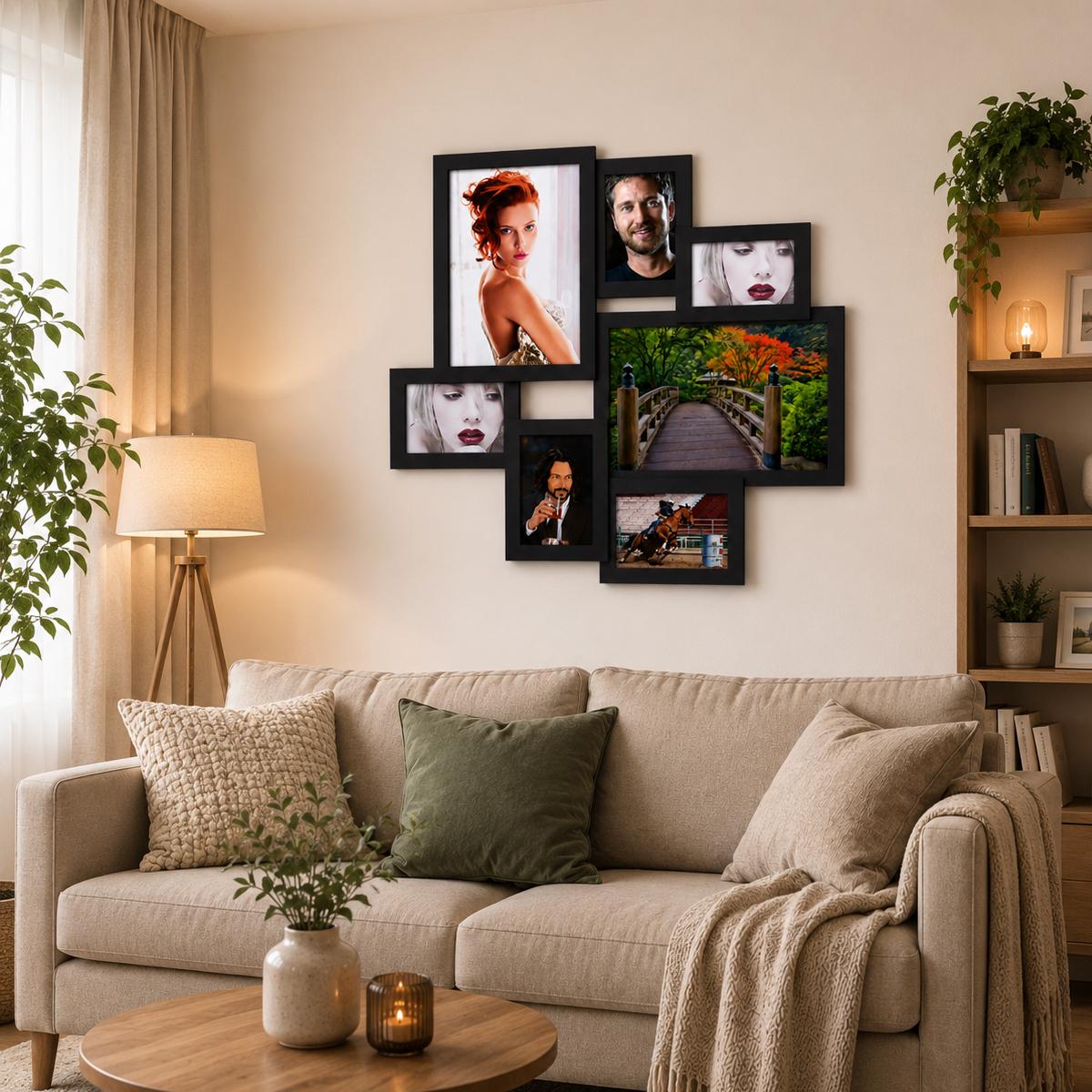 Мультирамка деревянная для 7 фото RNK Collage 7-WV 10x15 см