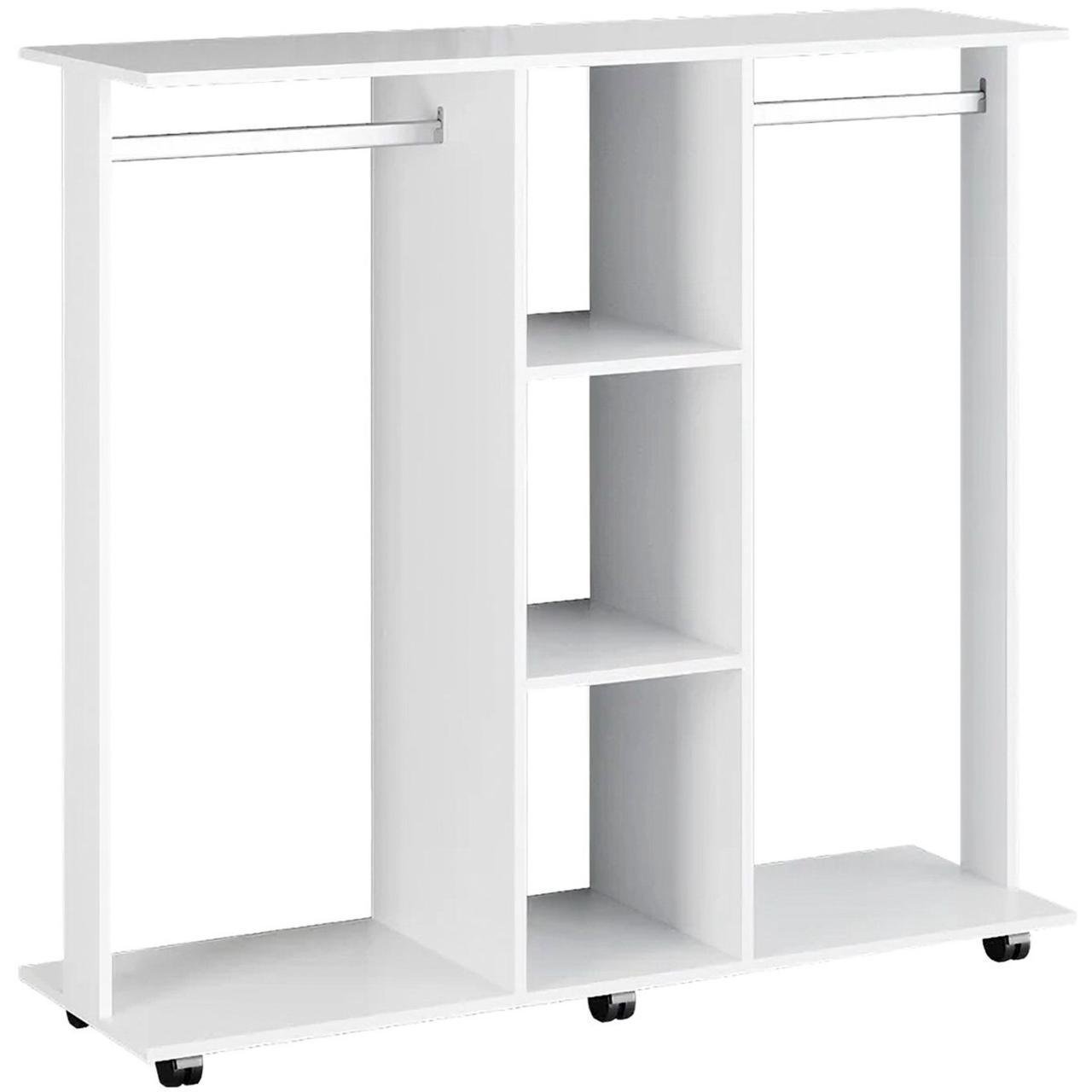 Гардеробная стойка Doros Д3 130х40,6х121 см Белый (DRS-011418) Гардеробная стойка Doros Д3 130х40,6х121 см Белый (DRS-011418)