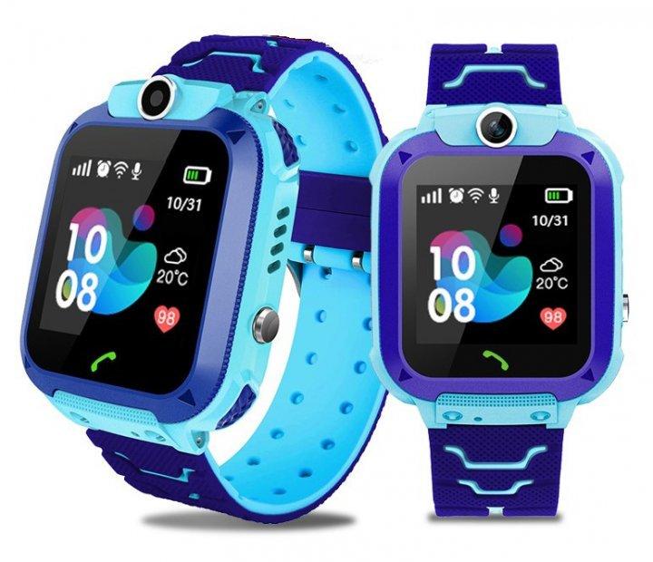 Смарт-часы для детей Q12 Q12 smart watch 2G и GPS-монитор Blue - фото 2