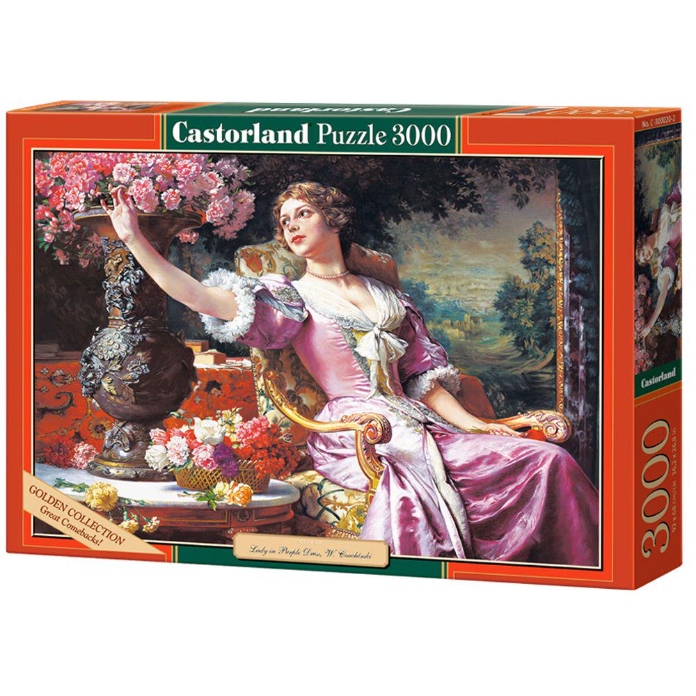 Пазлы Castorland Дама в фиолетовом платье 3000 эл. (1-6-197617)