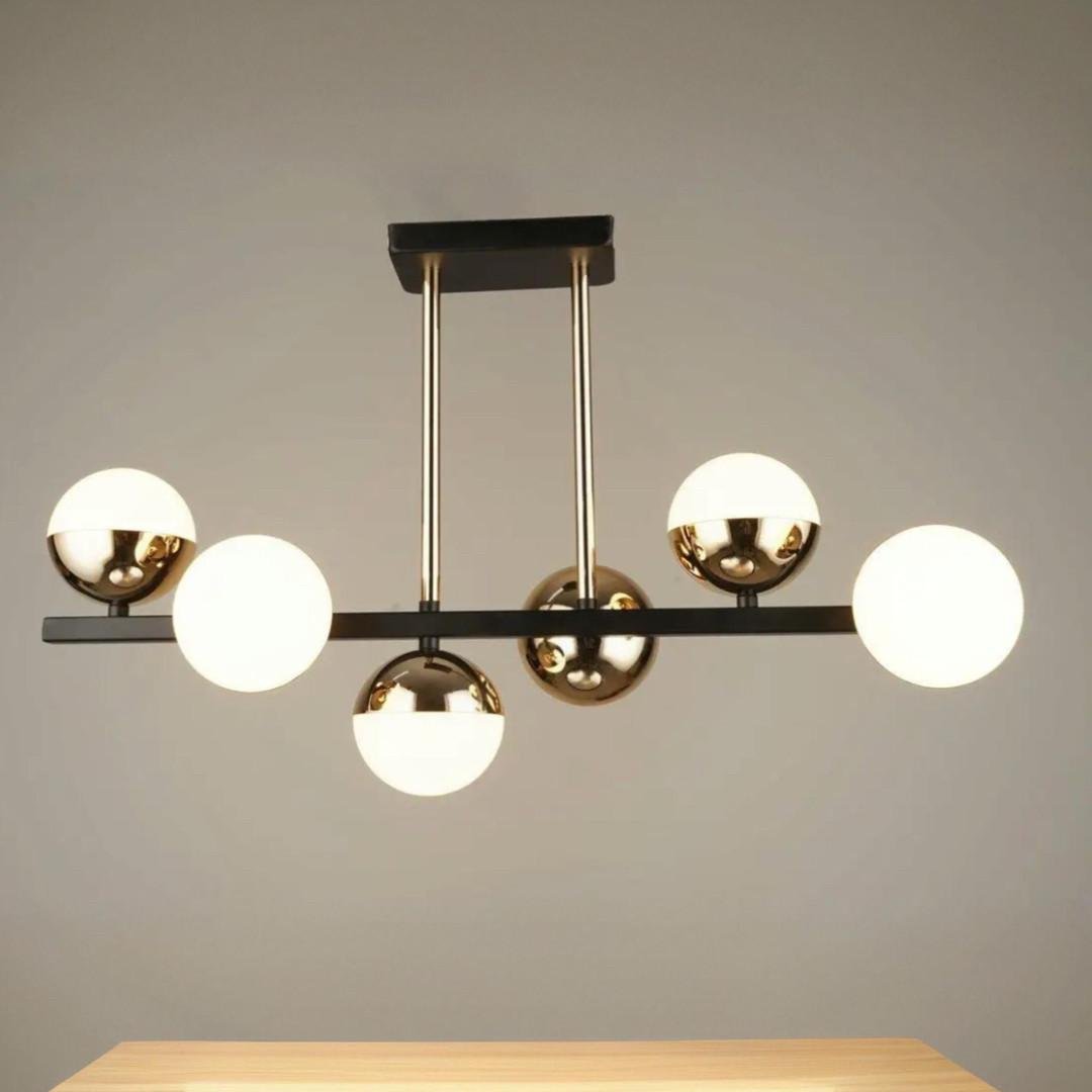 Люстра светодиодная Sirius на шесть плафонов 42W 3000-6500К IP20 Черный (B N4186/6)