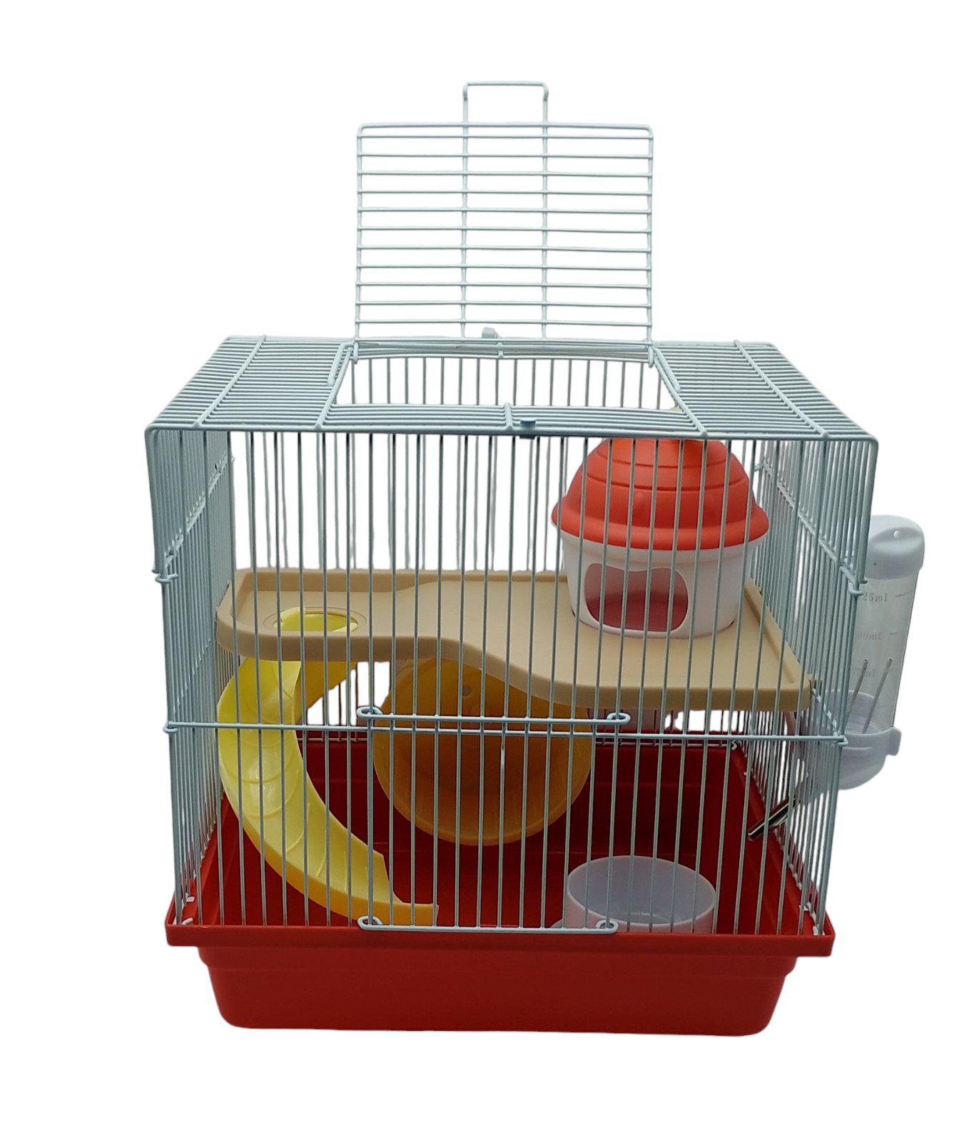 Клетка для мелких грызунов 3002 30x23x30 см Красный (30079930) - фото 2 Клетка для мелких грызунов 3002 30x23x30 см Красный (30079930) - фото 2