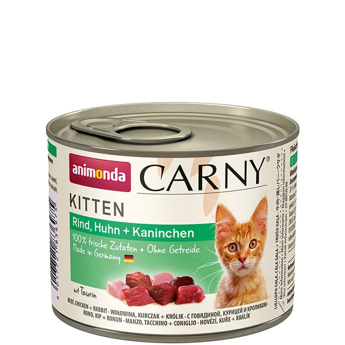 Консерви для кошенят Animonda Carny з м'ясом курки та кролика 200 г (983697) (4017721836975)