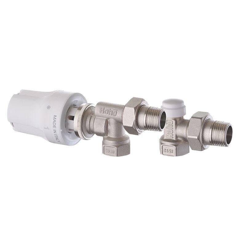 Комплект для подключения радиатора осевой Roho R5170-050K-1/2" (RO0120)