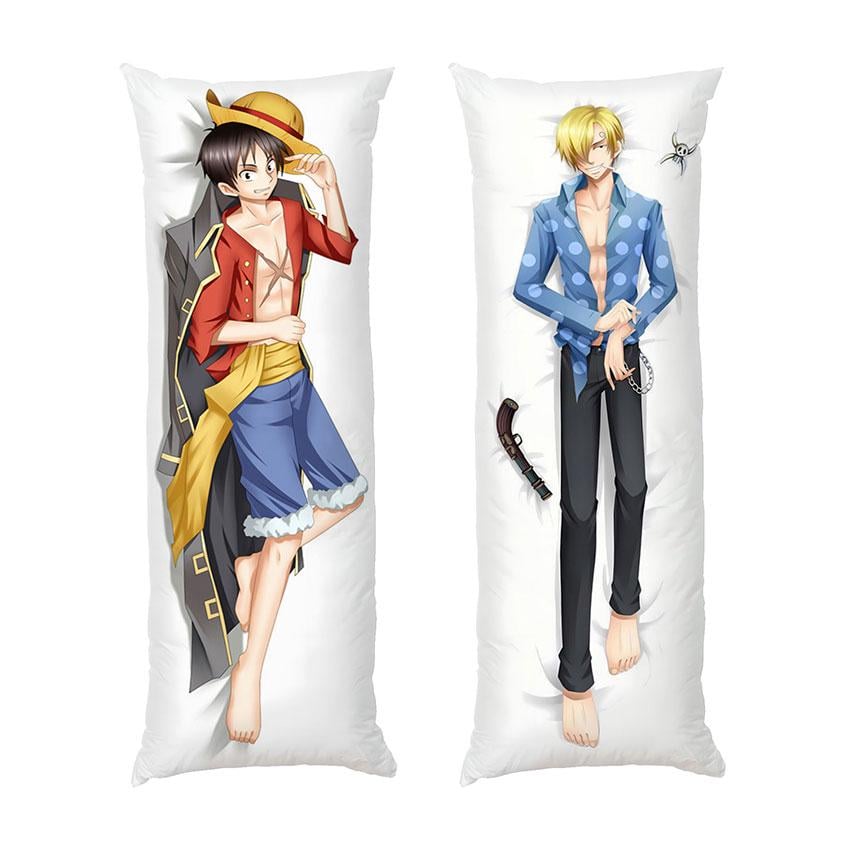 Подушка дакимакура One Piece Monkey D Luffy and Sanji габардин 70х30 см Подушка дакимакура One Piece Monkey D Luffy and Sanji габардин 70х30 см
