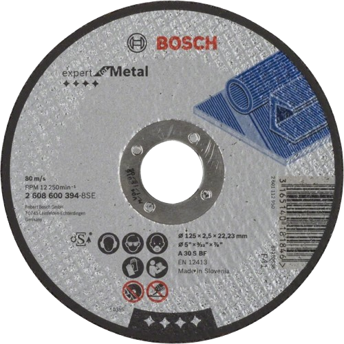 Круг отрезной по металлу Bosch Expert for Metal 125x2,5х22,23 мм (30492088)