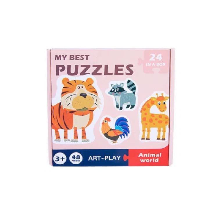 Пазлы обучающие My Best Puzzles 48 деталей 24 картинки (2729-3)