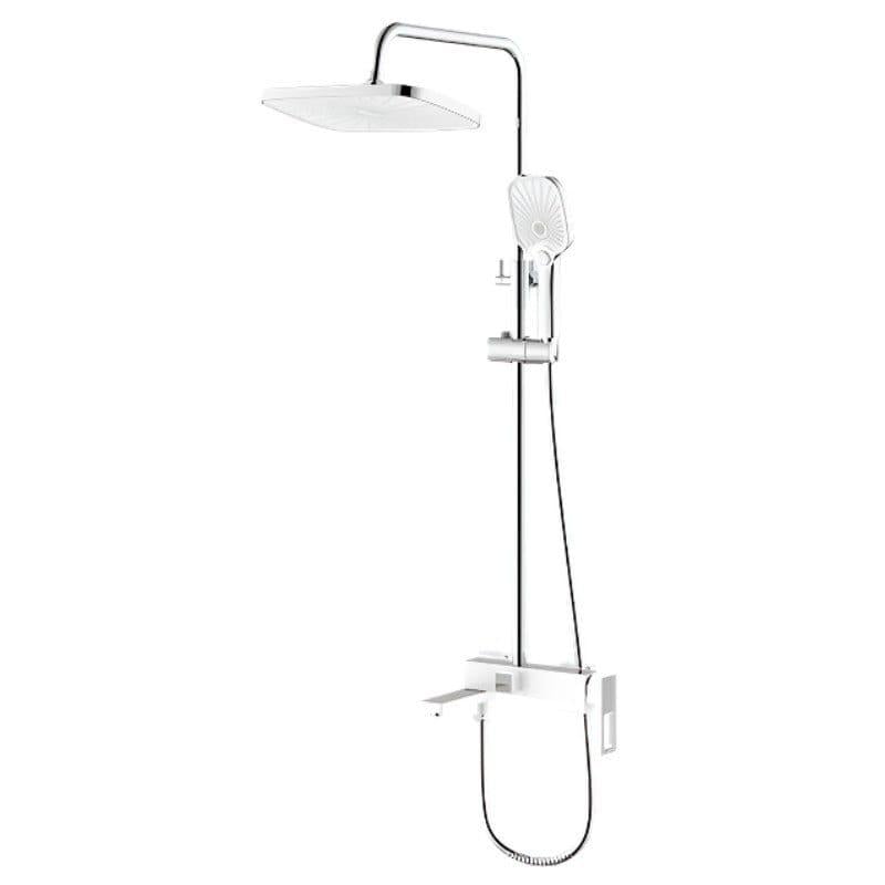 Душова система MIXXUS Premium Walter 009-J з виливом латунь Білий/Хром (MI6622)