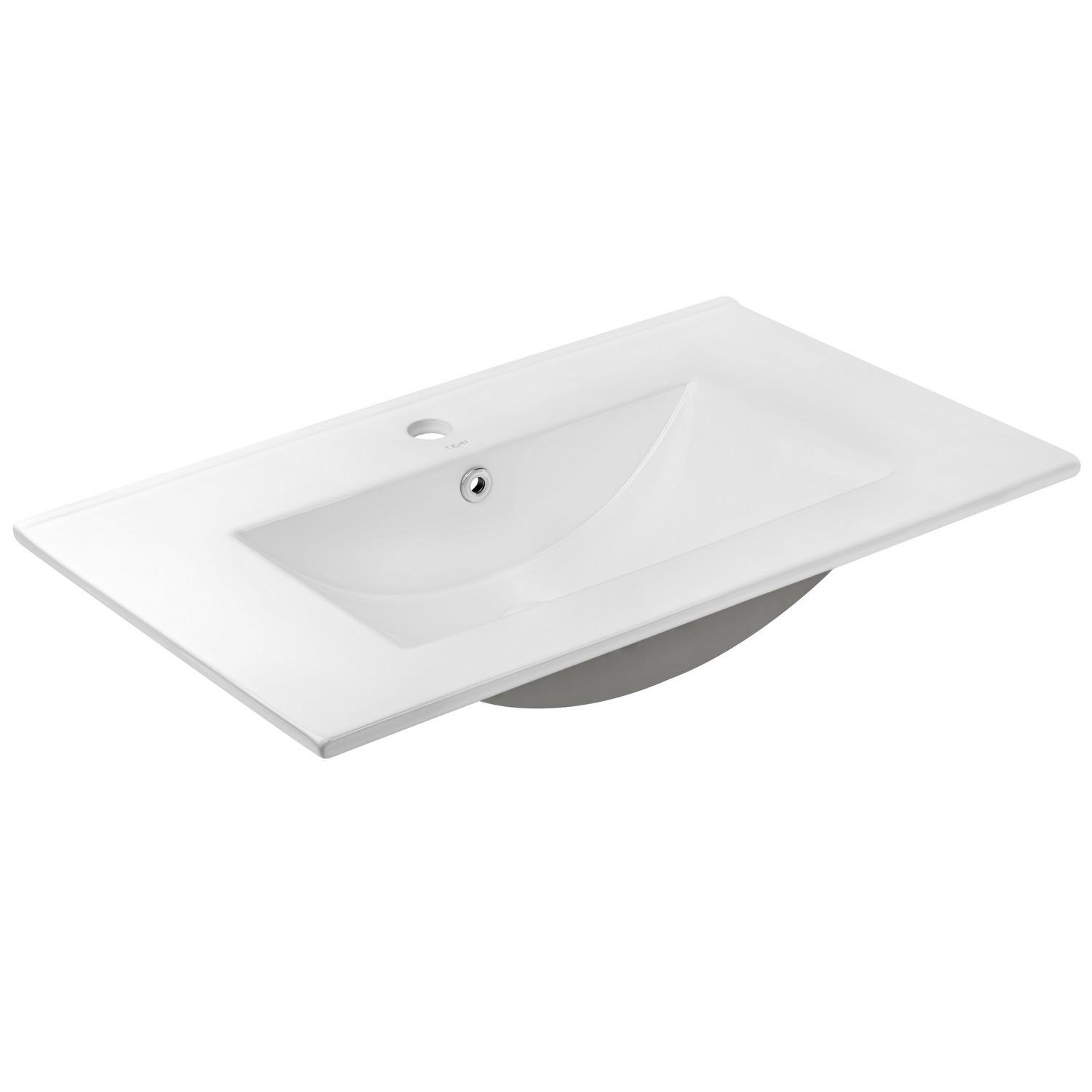 Умывальник врезной Q-tap Albatross QT01113080CW1 800x460x180 мм Белый (248036)