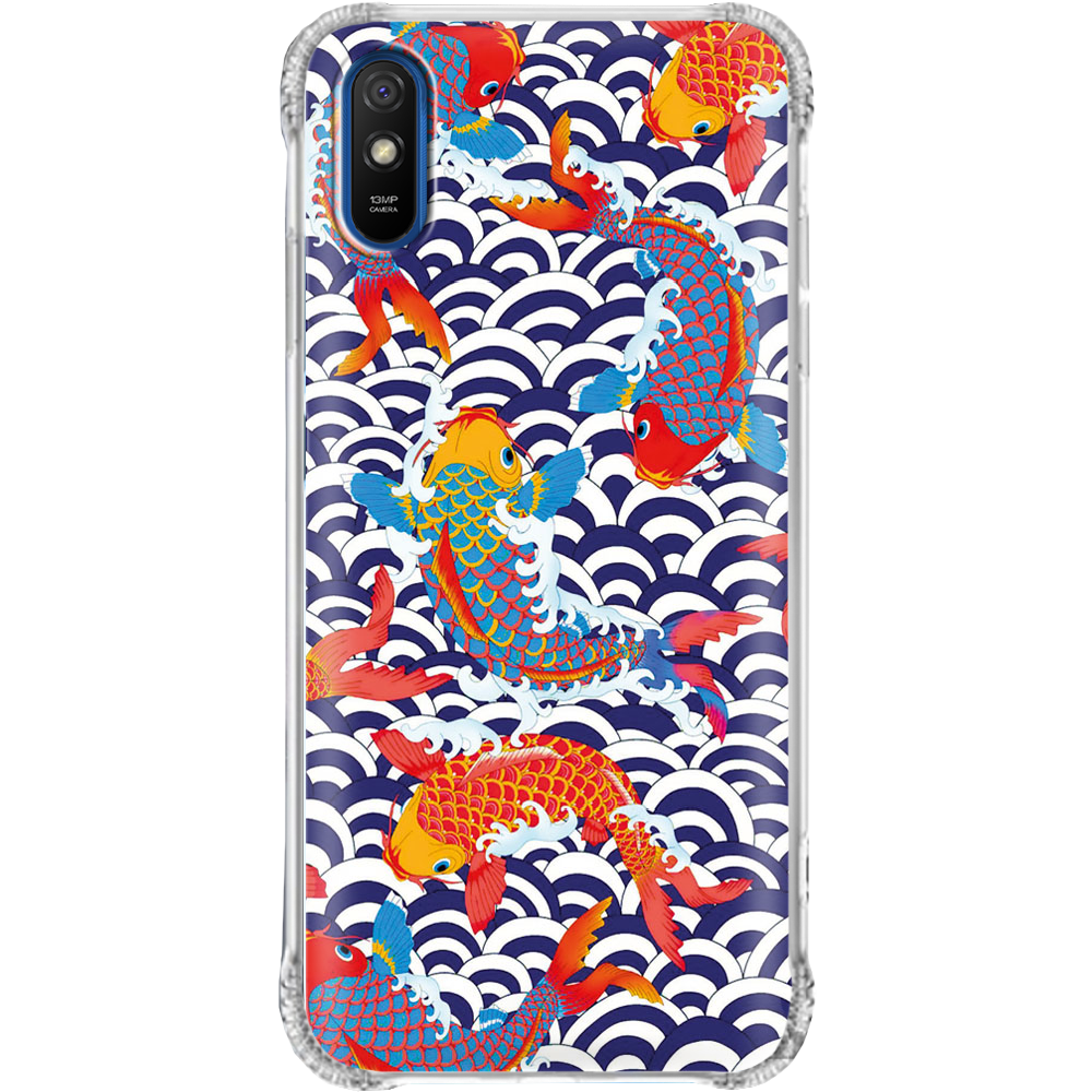 Чехол BoxFace Xiaomi Redmi 9A Koi Fish Прозрачный противоударный силикон (40304-up2477-940304)