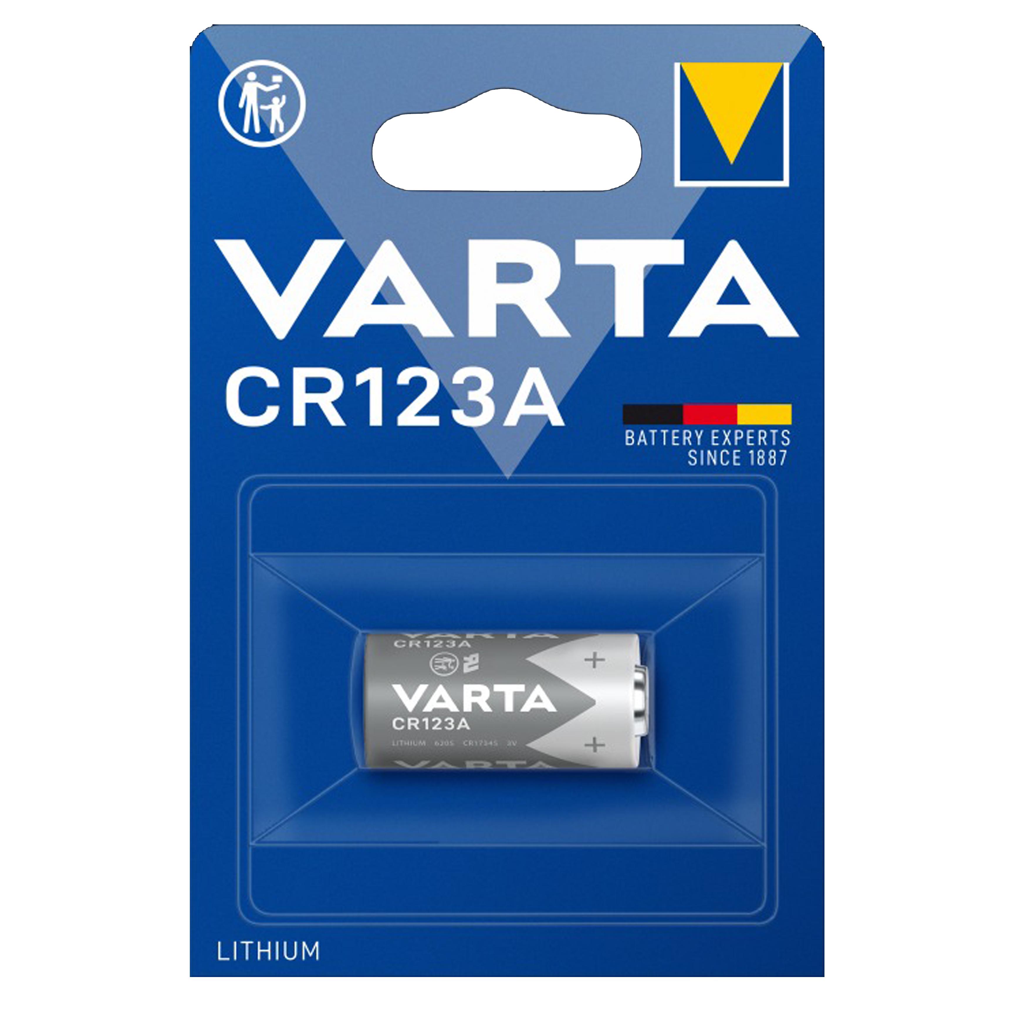 Батарейка литиевая Varta Lithium CR123A 3V