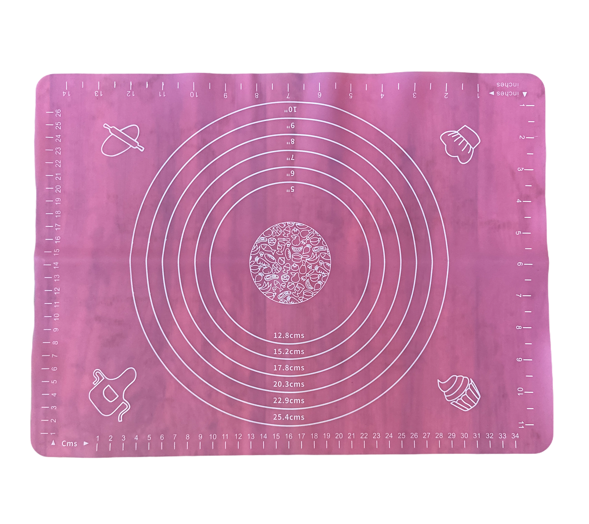 Коврик силиконовый Ytech для раскатки теста 30х40 см Розовый - фото 1 Коврик силиконовый Ytech для раскатки теста 30х40 см Розовый - фото 1