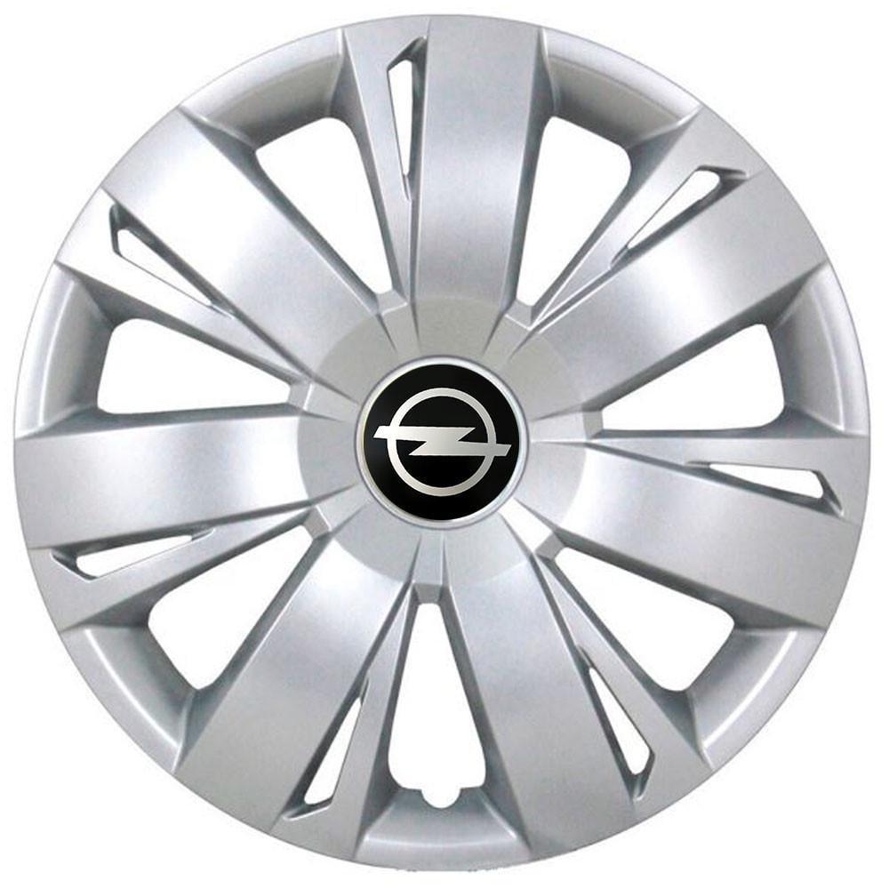 Колпаки SJS R16 с логотипом Opel 411 4 шт. Серебристый (2654562367)