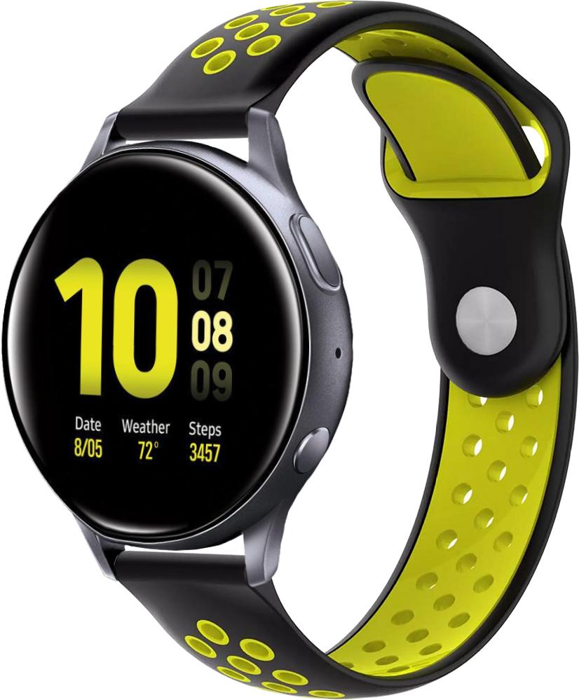 Ремешок Sport для Galaxy Watch Active 2 40/44 мм Black Yellow (23035-61)
