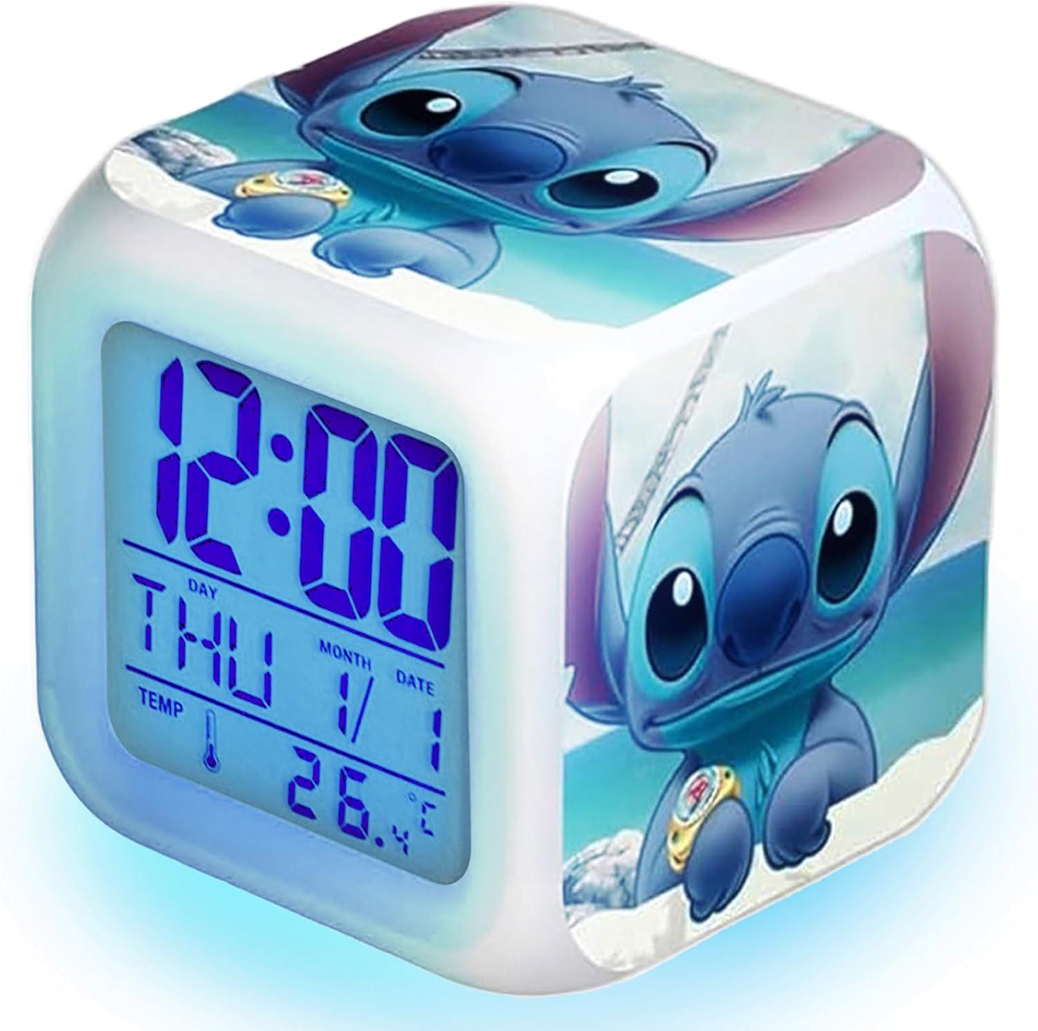 Часы-будильник Стич с подсветкой (11/1050)