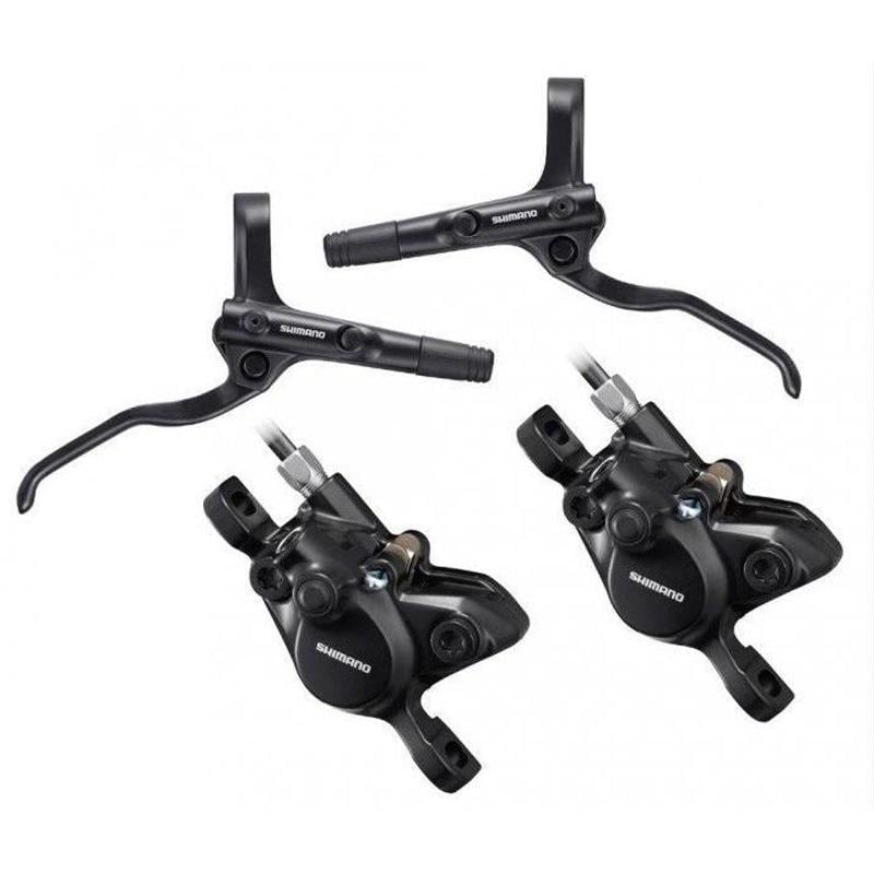 Дисковые гидравлические тормоза Shimano BR-MT200 передние 800/задние 1400мм OEM (AMT200KLF9RX080\AMT200KRRURX140)