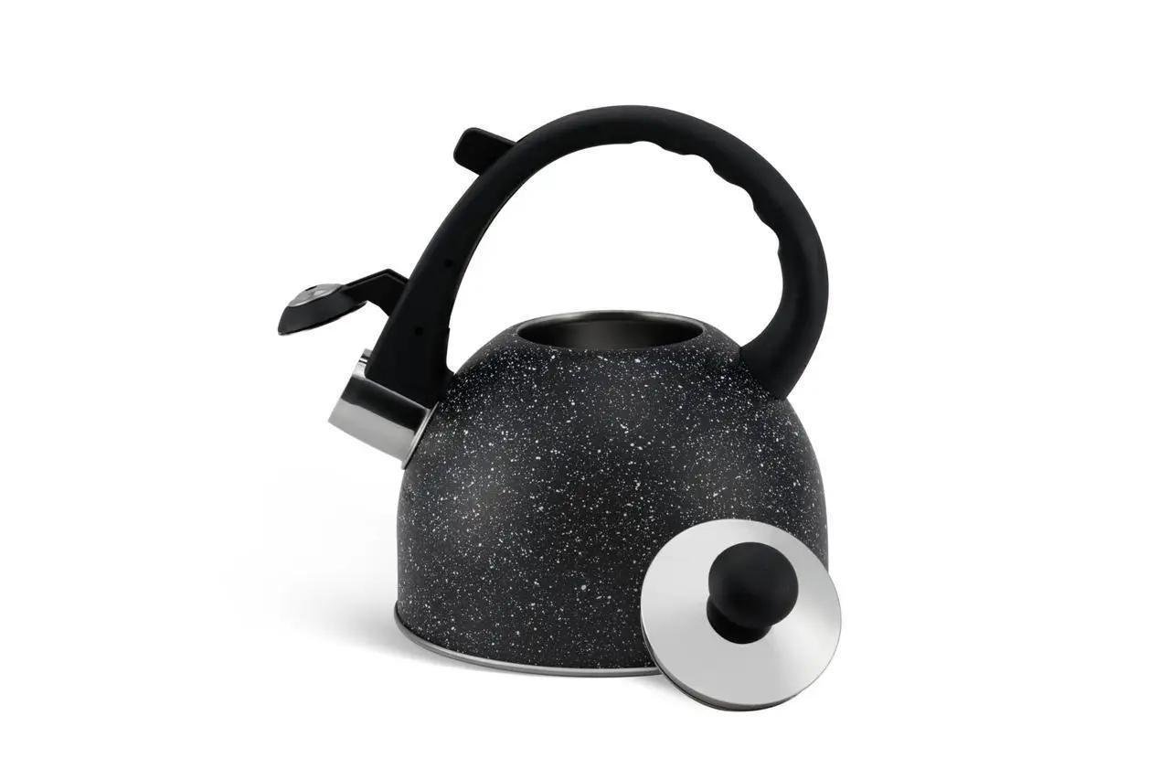 Чайник с свистком для индукционной плиты Edenberg EB-1973 1,5 л Черный (2530556638) - фото 4