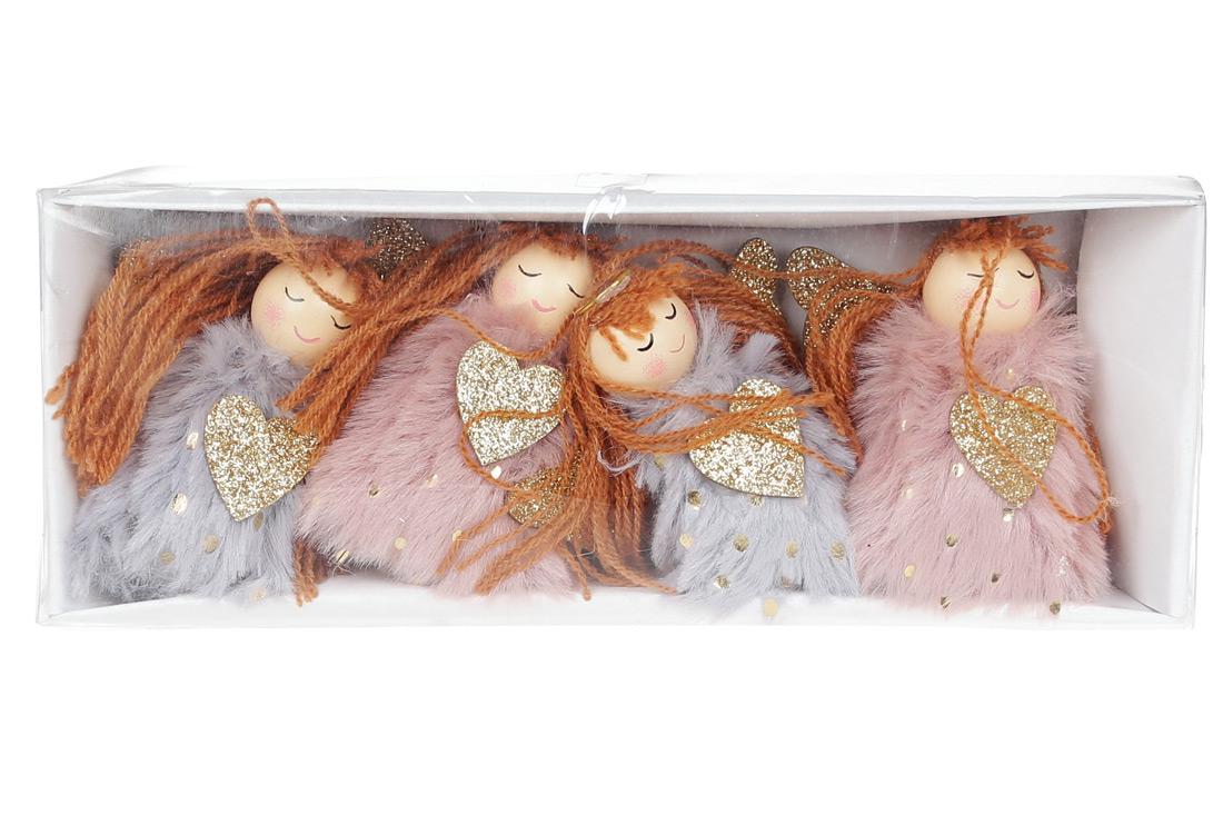 Набор елочных украшений BonaDi 4 шт.(781-355)