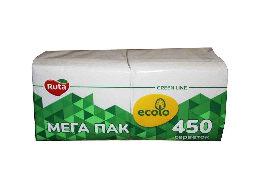 Салфетки косметические Ecolo 450 шт. 1 шар (949144)