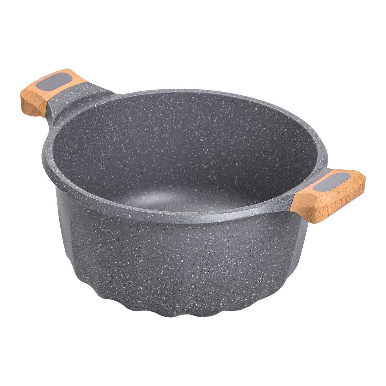 Кастрюля алюминиевая с антипригарной крышкой 11 л Ø32 см - фото 2 Кастрюля алюминиевая с антипригарной крышкой 11 л Ø32 см - фото 2