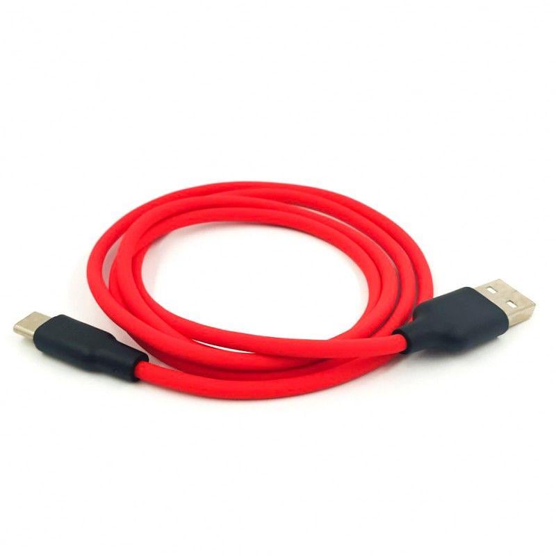 Кабель Hoco X21 сверхпрочный силиконовый USB Type-C Red (17418) - фото 1