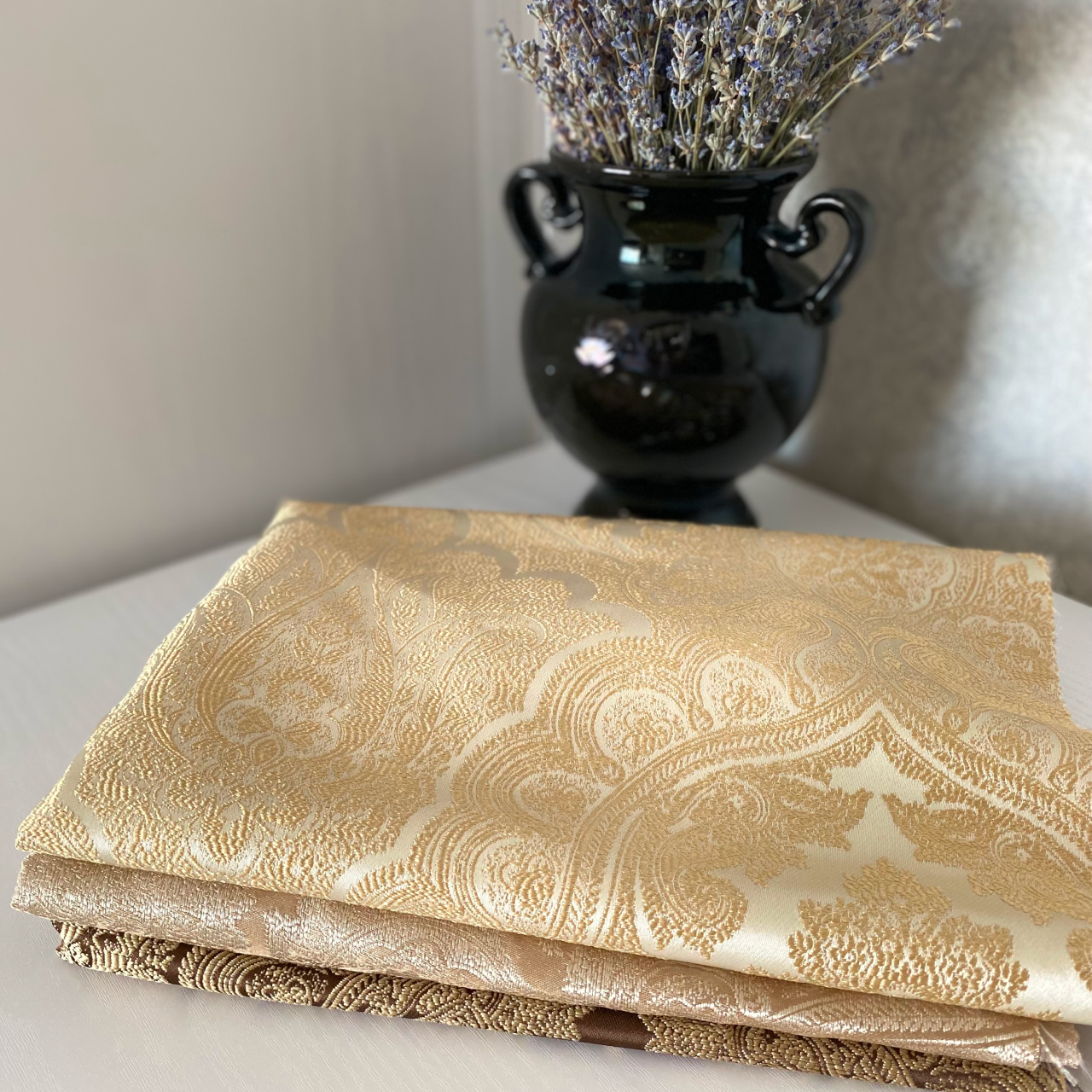 Тканина жакард Mebellini Валенсія 145 см Бежевий (MTEP2000-002) - фото 5