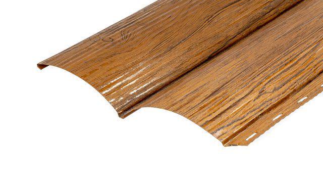 Сайдинг металлический блок-хаус 1-х сторонний 260х3000 мм 3-Д Золотой дуб (sa-19557/3) Сайдинг металлический блок-хаус 1-х сторонний 260х3000 мм 3-Д Золотой дуб (sa-19557/3)