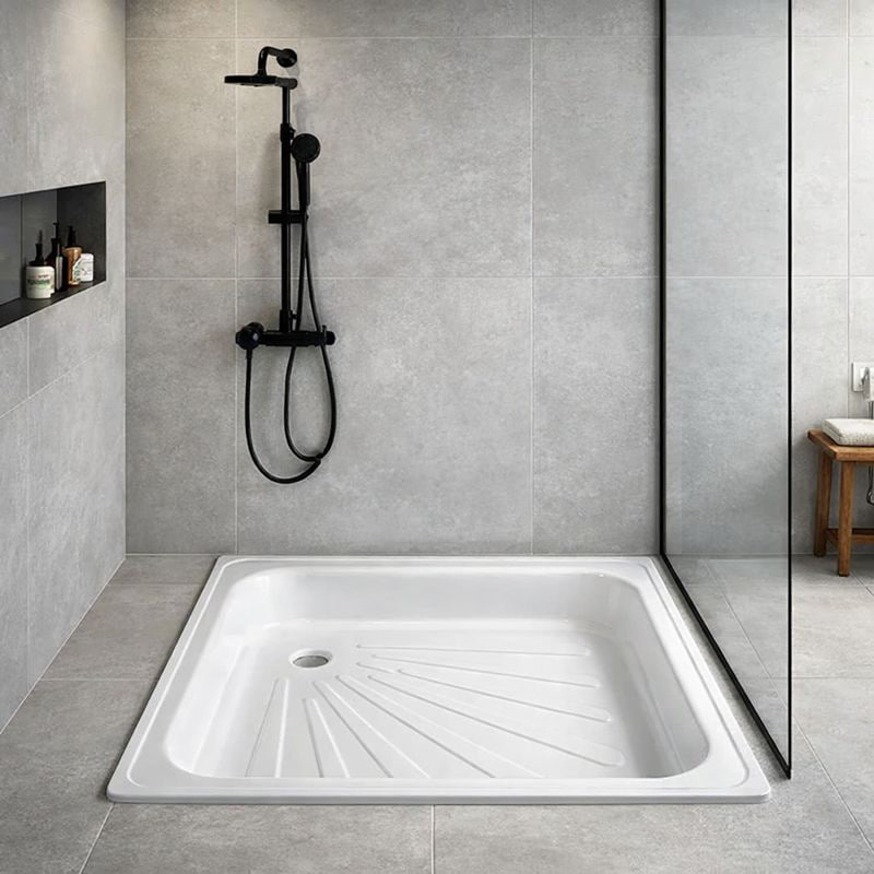 Стальной душевой поддон квадратный Insana Novĭtas 90х90х15 см инсталляционный Белый (А0059637) Стальной душевой поддон квадратный Insana Novĭtas 90х90х15 см инсталляционный Белый (А0059637)