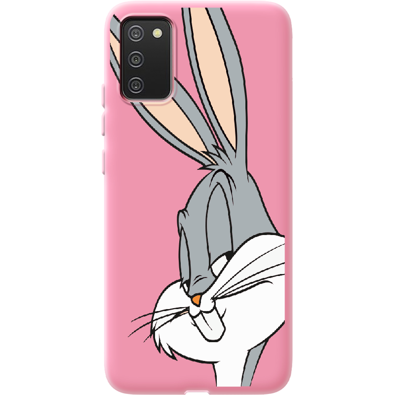Чохол BoxFace Samsung A025 Galaxy A02S Lucky Rabbit Рожевий силікон (41511-bk81-41676)