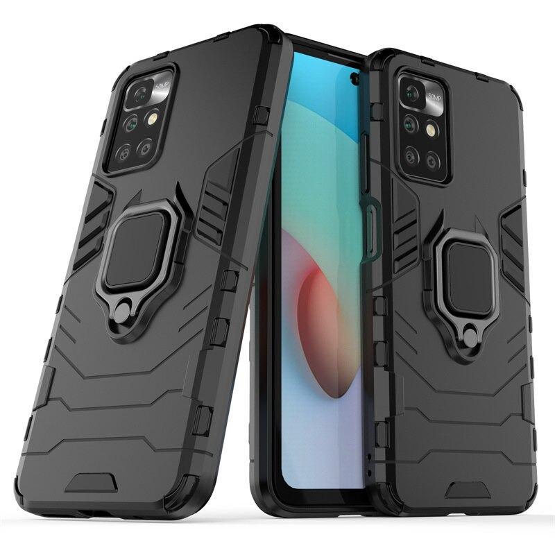 Протиударний чохол Xiaomi Poco M4 Pro 5G (підставка кільце) Black (25395-2B)